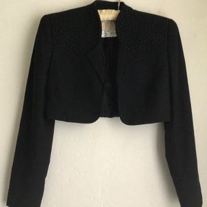Little black with Bolero 1980s designer